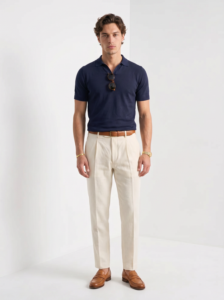 Pantalones de Lino 100% para Negocios