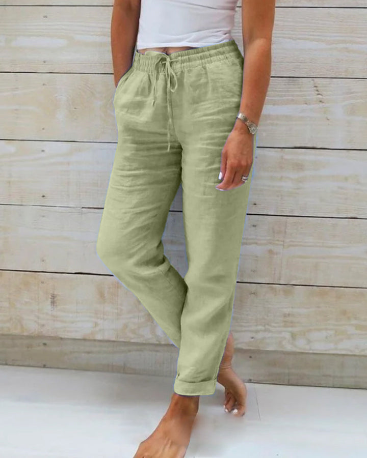 👖 ¡50% DESCUENTO! 🌿 Pantalones Flexibles y Transpirables de Lino Kali – Ligero, Ajuste Cómodo y Estilo Casual ☀️