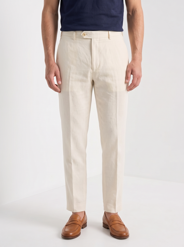 Pantalones de Lino 100% para Negocios
