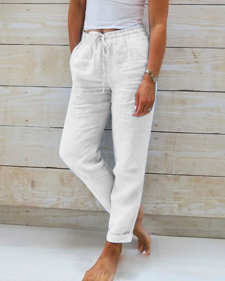 👖 ¡50% DESCUENTO! 🌿 Pantalones Flexibles y Transpirables de Lino Kali – Ligero, Ajuste Cómodo y Estilo Casual ☀️