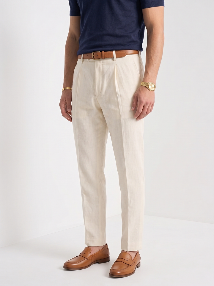 Pantalones de Lino 100% para Negocios