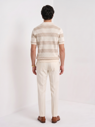 Camisa Polo de Tejido Waffle