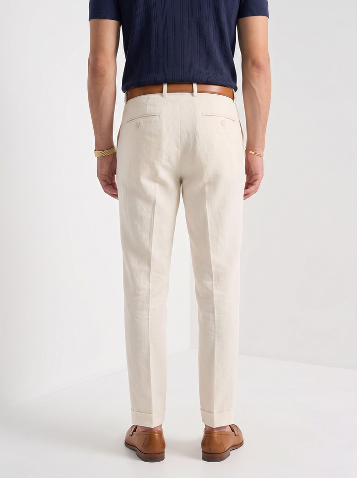 Pantalones de Lino 100% para Negocios
