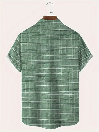Elvoria | Camisa elegante de rayas y cuadros