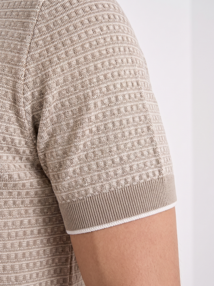 Camiseta Polo de Cuello en V Ligera