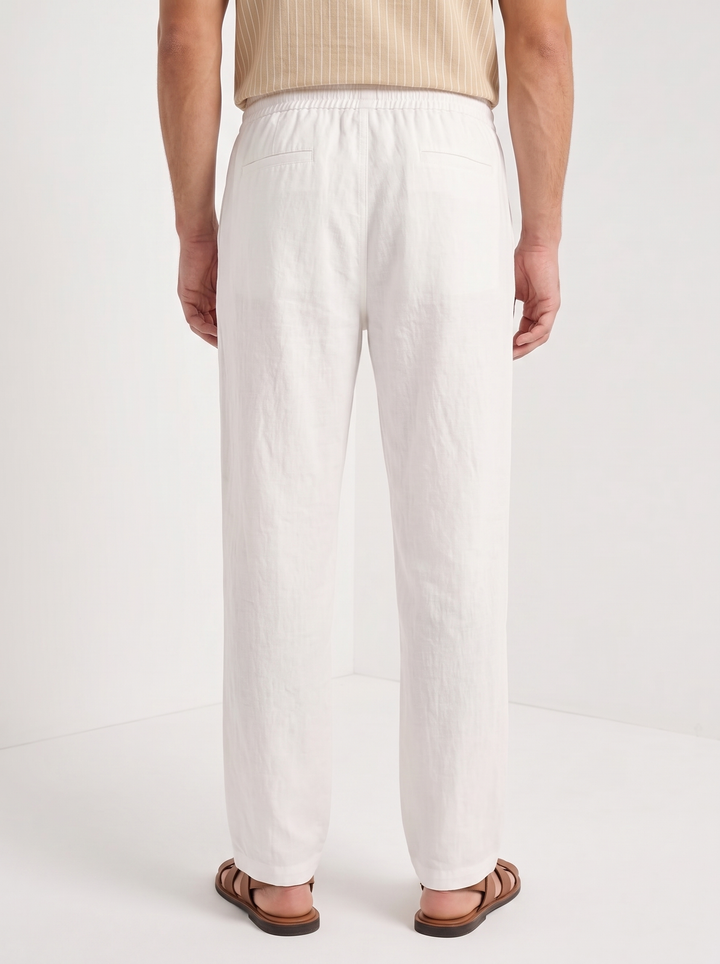 Pantalones de Lino con Cordón