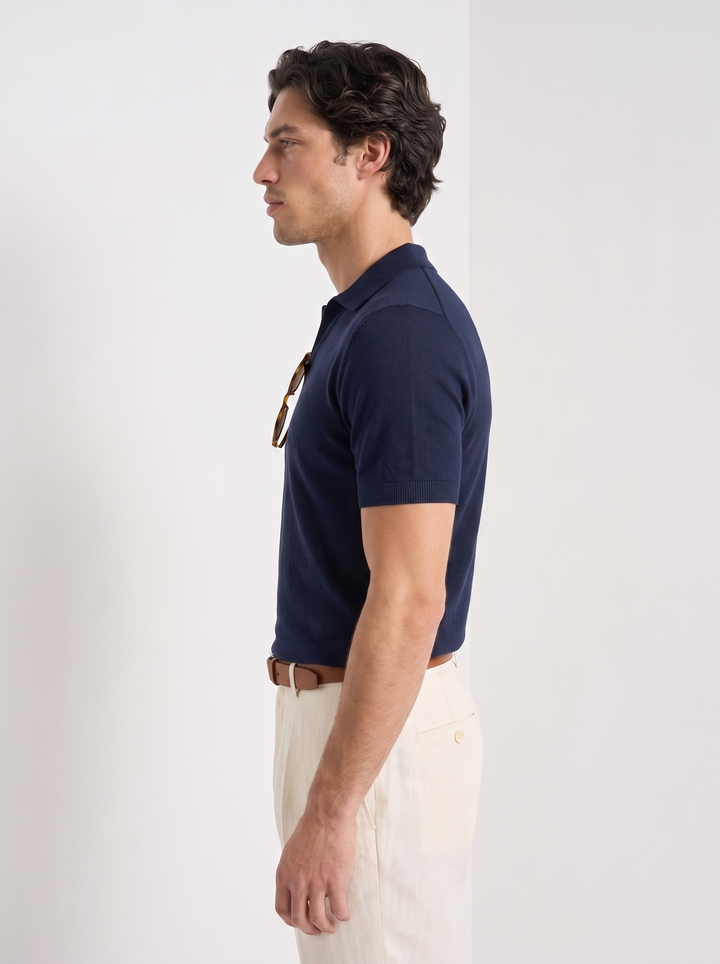 Camiseta Polo de Algodón Fino