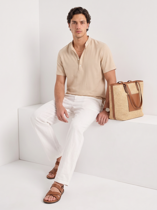 Pantalones de Lino con Cordón