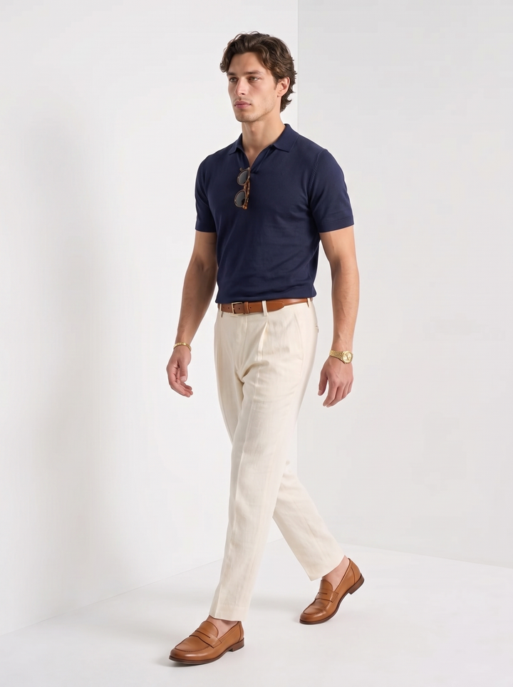 Pantalones de Lino 100% para Negocios