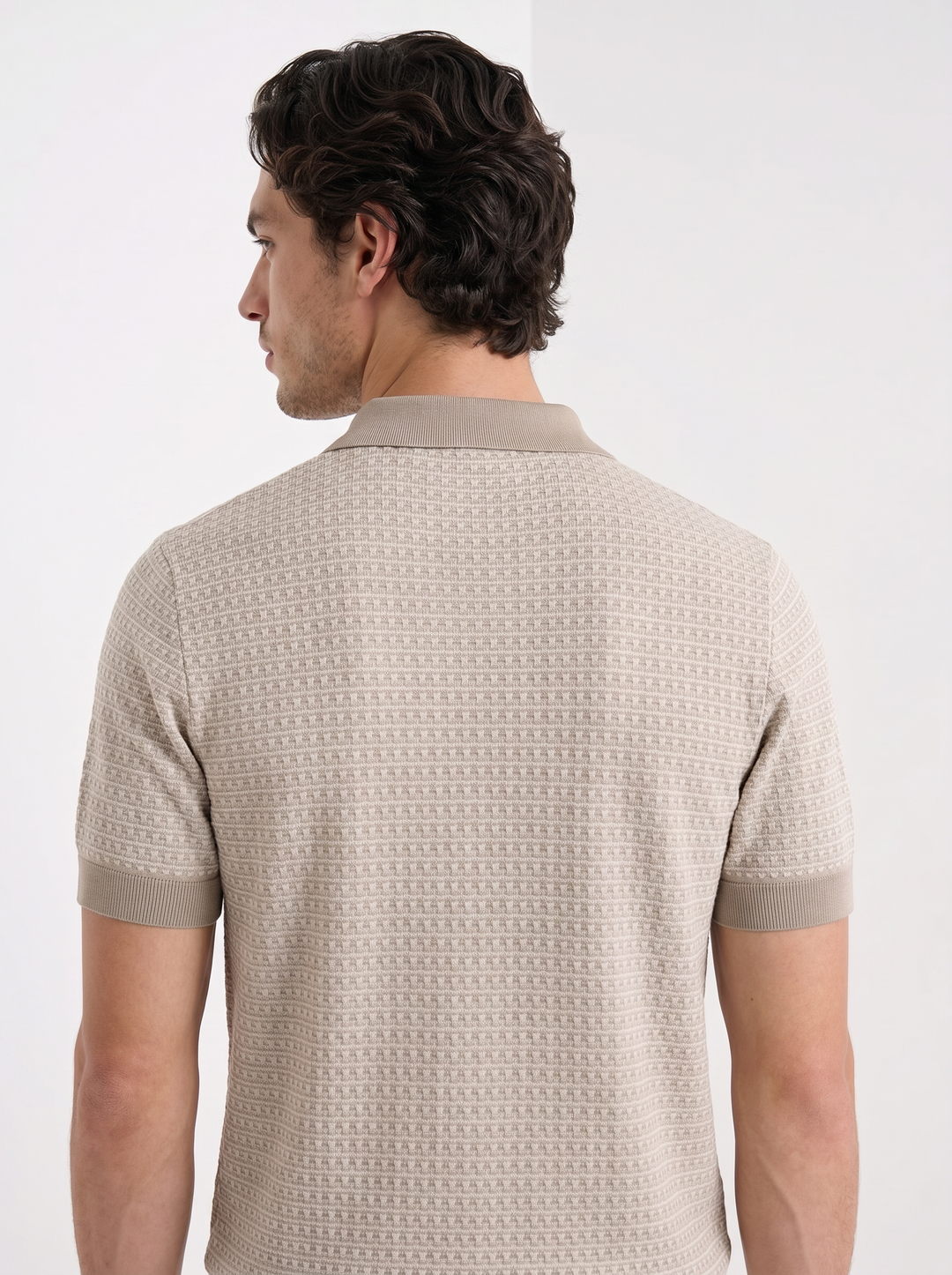 Camiseta Polo de Cuello en V Ligera