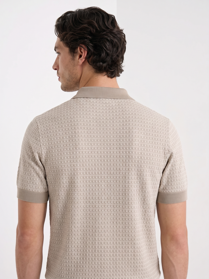 Camiseta Polo de Cuello en V Ligera