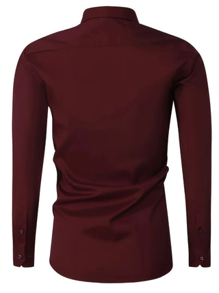 Elvoria | Camisa elegante de manga larga con botones