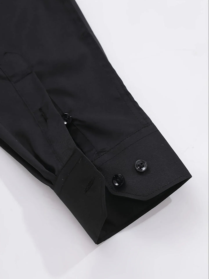 Elvoria | Camisa elegante de manga larga con botones