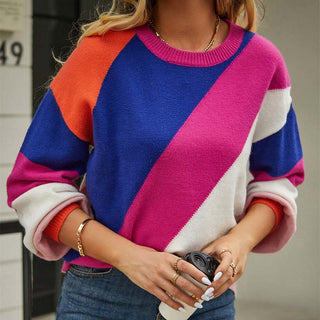 Sudadera Descontracturada A Rayas De Color