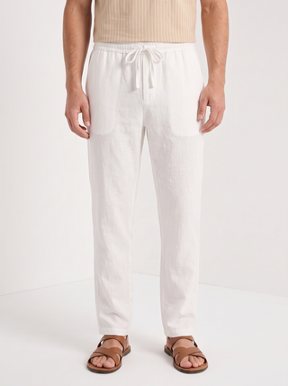 Pantalones de Lino con Cordón
