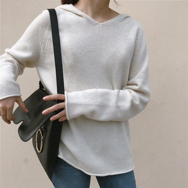 Sudadera Con Capucha De Color Sólido