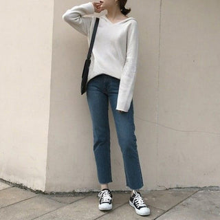 Sudadera Con Capucha De Color Sólido