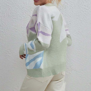 Sudadera Descontracturada A Rayas De Colores