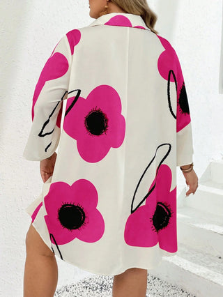 Vestido casual largo con estampado floral, atuendo de vacaciones