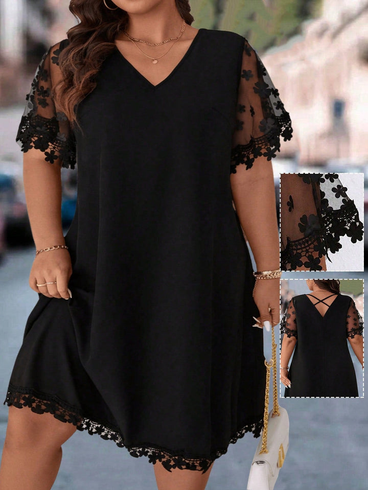 Vestido elegante y versátil para tallas cómodas para mujeres de talla grande