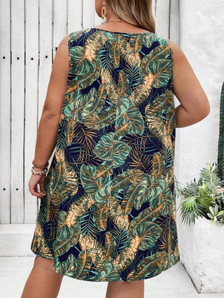 Vestido de verano bohemio con estampado tropical, talla cómoda, para vacaciones en la playa, vestido de playa, outfit boho, ropa curvy para mujer, esenciales de playa, vestido para graduación, té de fiesta