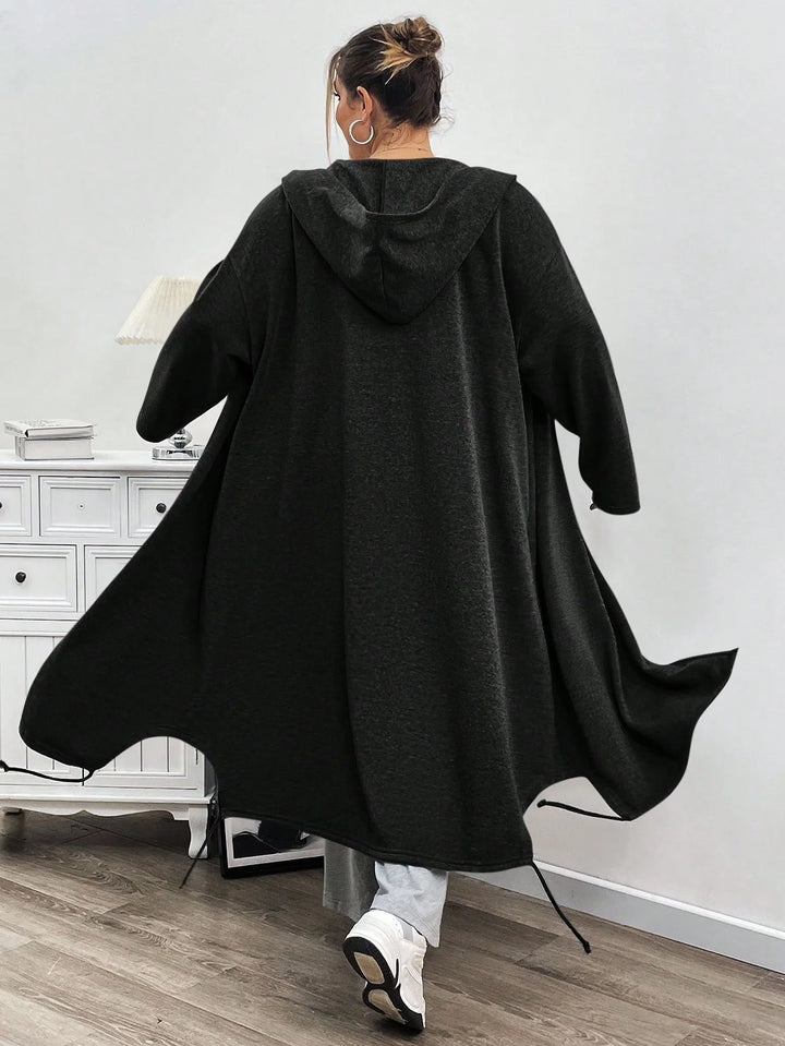 Chaqueta con capucha y bolsillos con cierre de cremallera, talla cómoda, adecuada para otoño/invierno