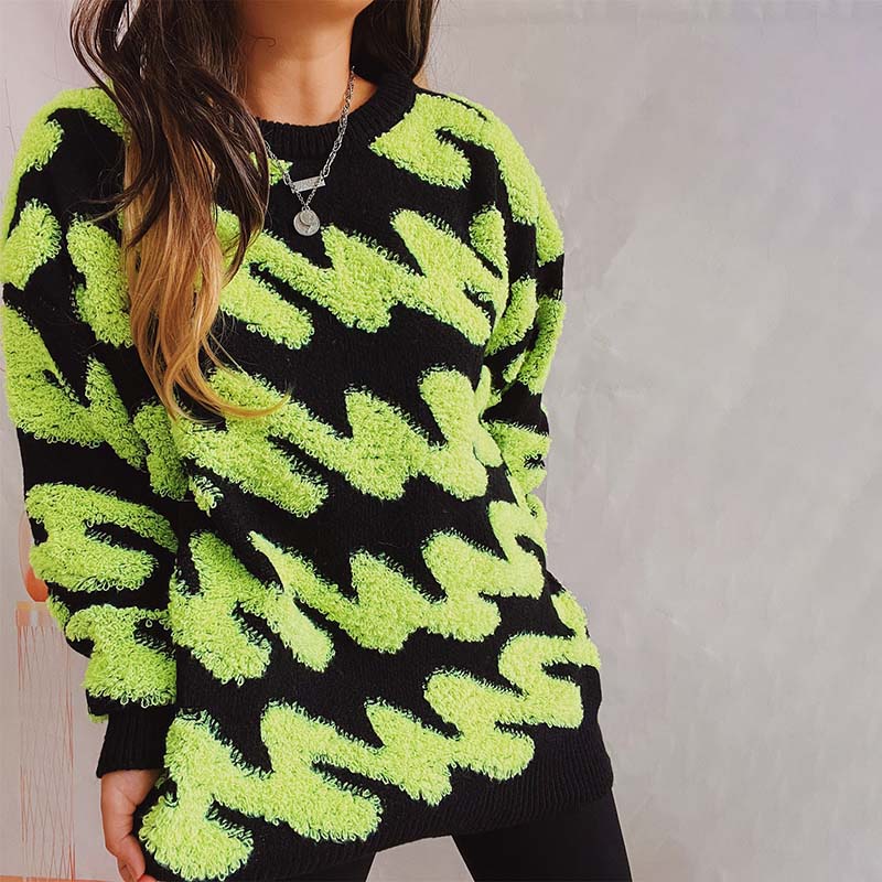 Suéter de Tricot Amplio y Casual