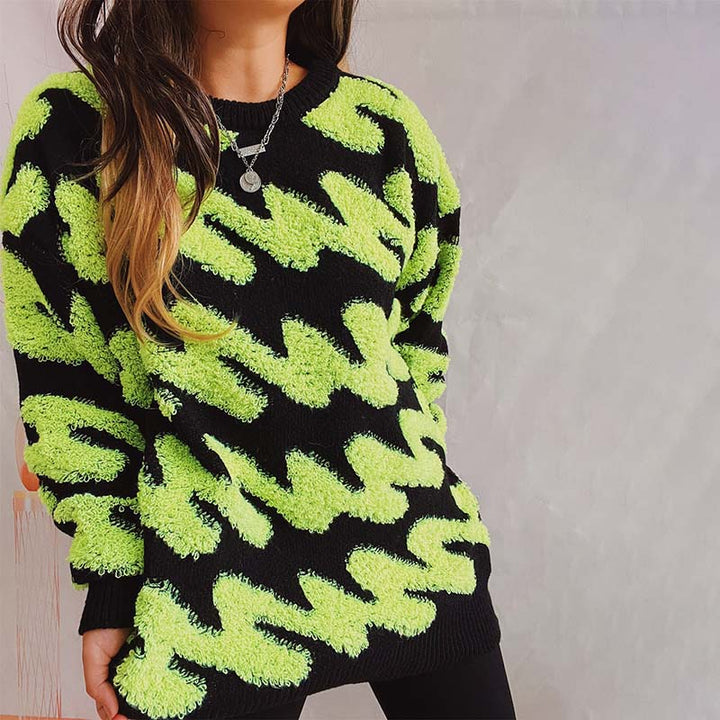 Suéter de Tricot Amplio y Casual