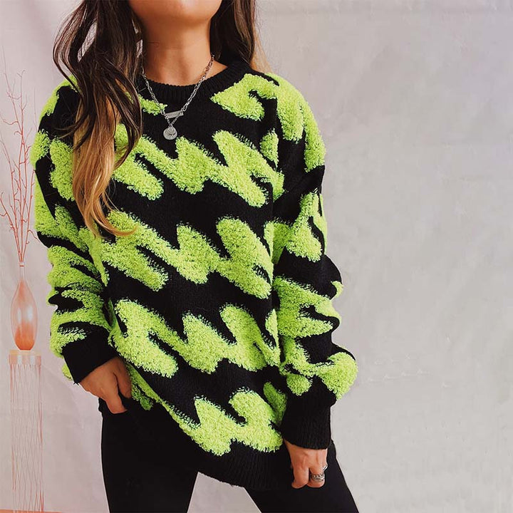 Suéter de Tricot Amplio y Casual