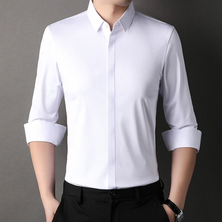 Elvoria | Camisa de stretch sin arrugas para hombres