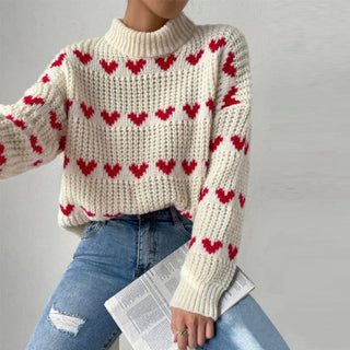 Pull Casual De Punto Corazón