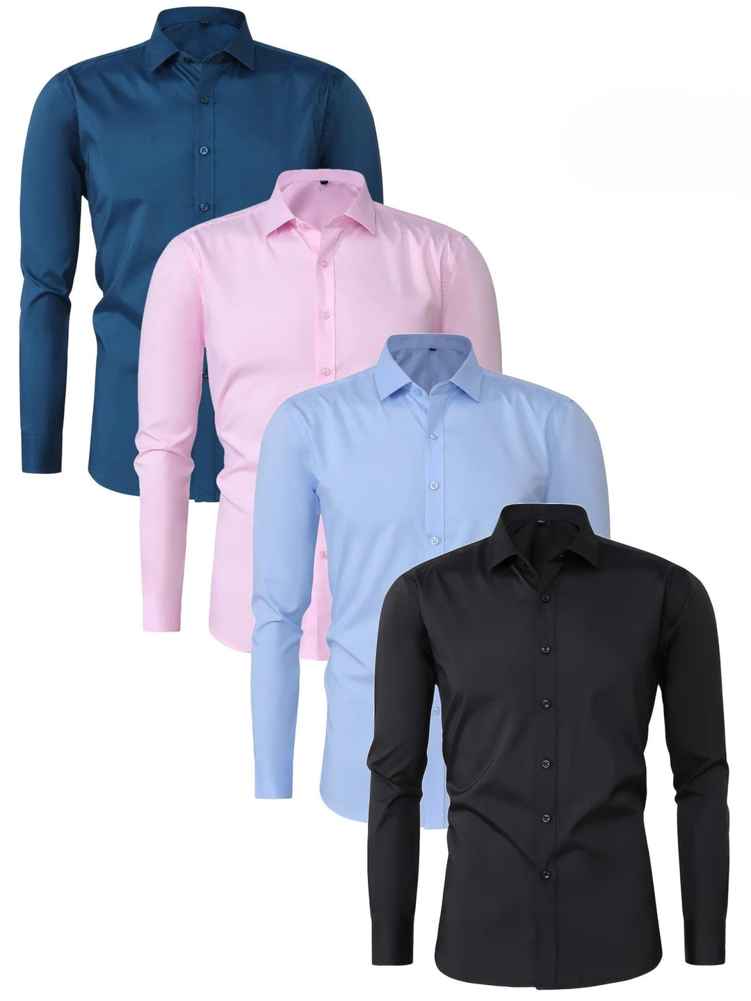 Elvoria | Camisa elegante de manga larga con botones