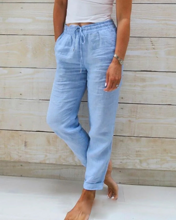 👖 ¡50% DESCUENTO! 🌿 Pantalones Flexibles y Transpirables de Lino Kali – Ligero, Ajuste Cómodo y Estilo Casual ☀️