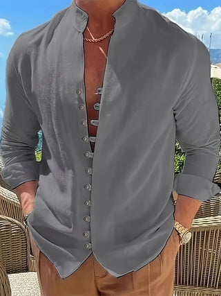 Elvoria | Camisa ligera de algodón de manga larga