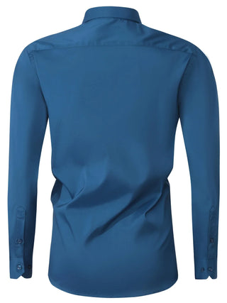 Elvoria | Camisa elegante de manga larga con botones