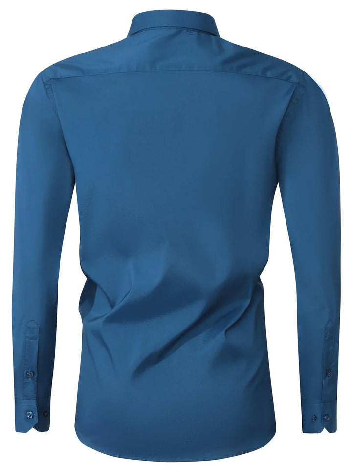 Elvoria | Camisa elegante de manga larga con botones