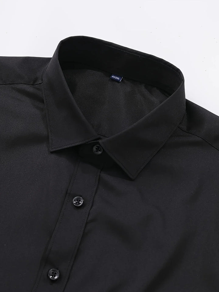 Elvoria | Camisa elegante de manga larga con botones