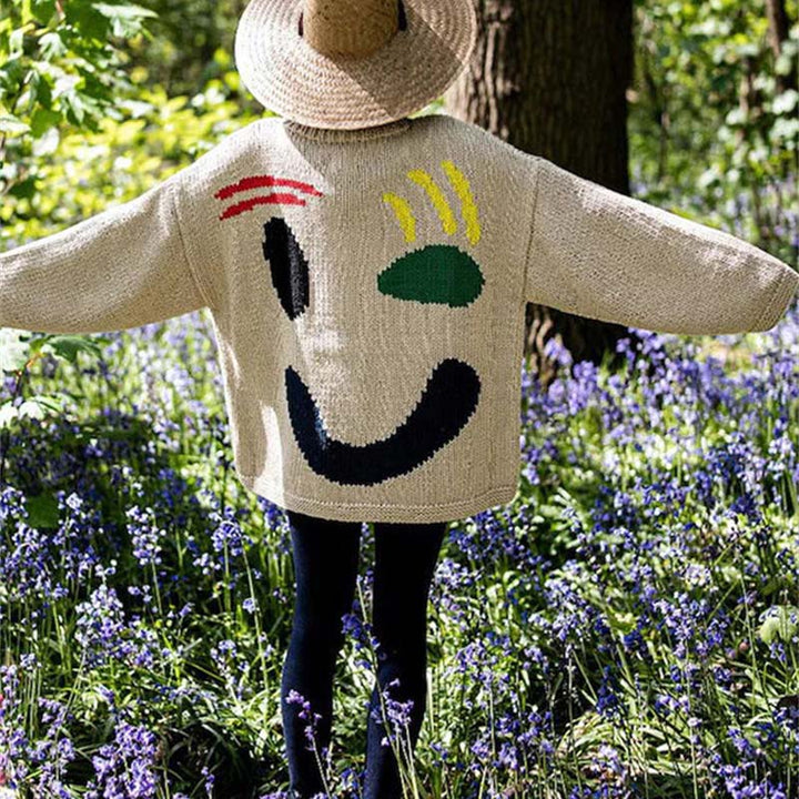Suéter de Tricot Desenfadado Smiley