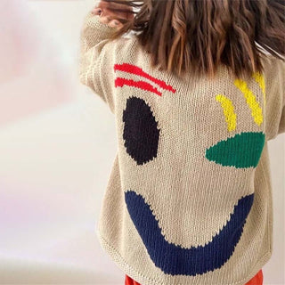 Suéter de Tricot Desenfadado Smiley
