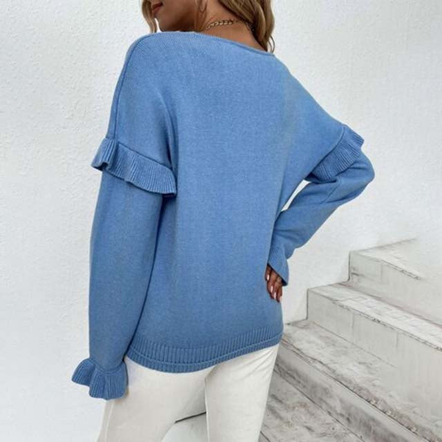 Sudadera Casual de Color Sólido