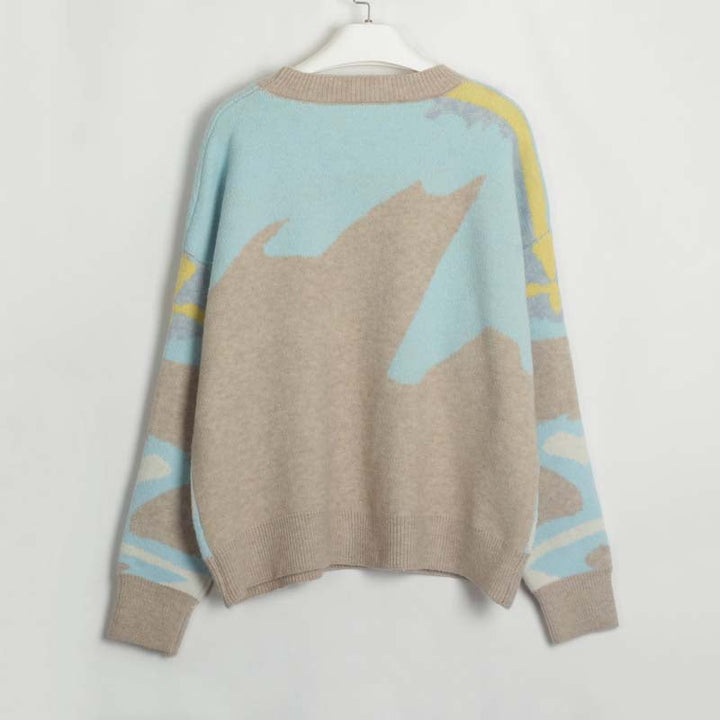 Sudadera Descontracturada A Rayas De Colores
