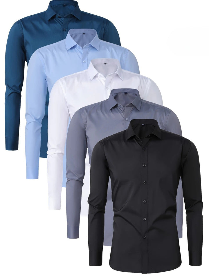 Elvoria | Camisa elegante de manga larga con botones