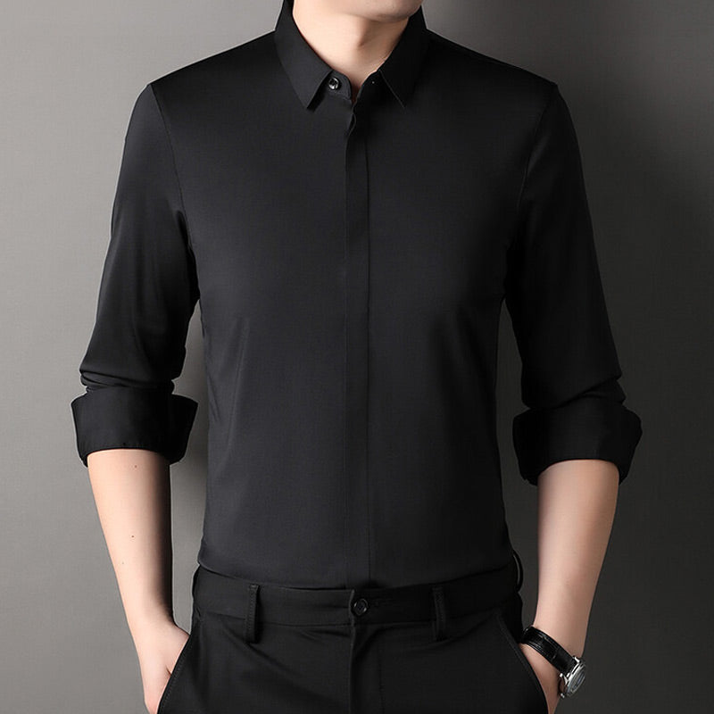 Elvoria | Camisa de stretch sin arrugas para hombres