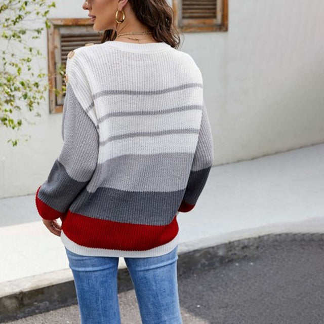 Pull A Rayas Patchwork Desenfadado