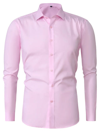 Elvoria | Camisa elegante de manga larga con botones