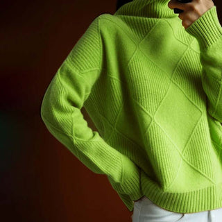 Suéter De Tricot De Color Sólido