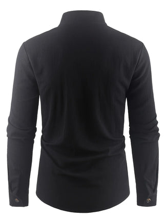Elvoria | Camisa ligera de algodón de manga larga