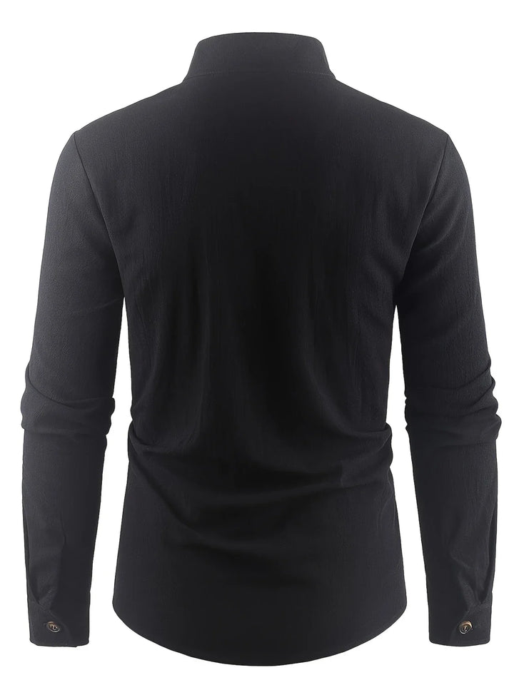Elvoria | Camisa ligera de algodón de manga larga