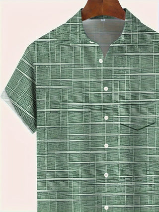 Elvoria | Camisa elegante de rayas y cuadros