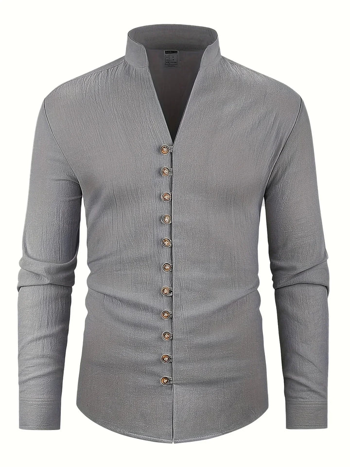 Elvoria | Camisa ligera de algodón de manga larga